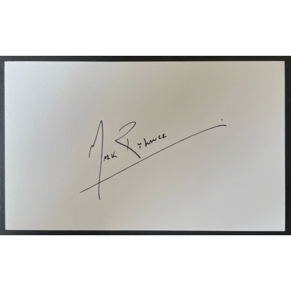 Mark Rylance Signed Autograph White Index Card Wolf Hall TV Film Dunkirk COA