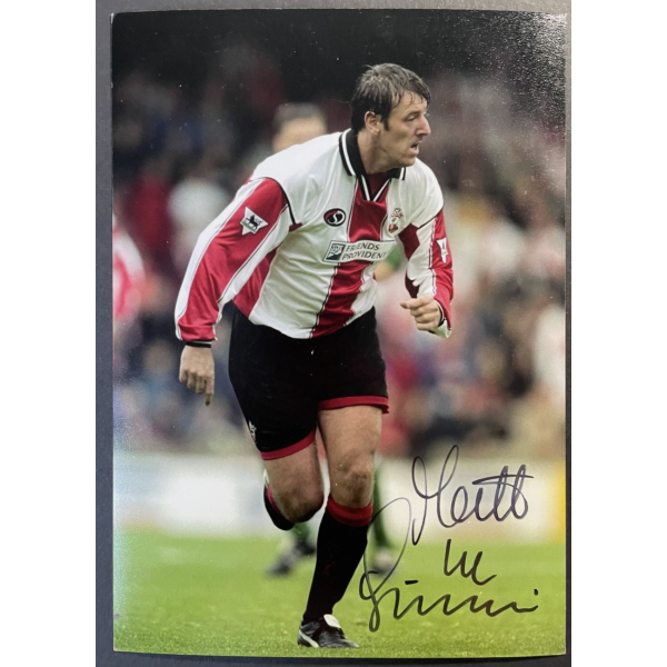 Matt le Tissier Signed Autograph Signature 7x5 photo Southampton Football COA
