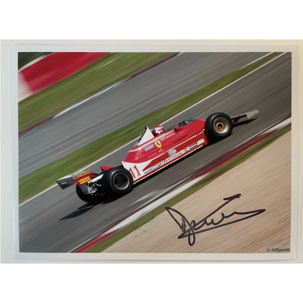 Jody Scheckter Signed Autograph photo Formula 1 Motor Racing Sport NEW LOW PRICE