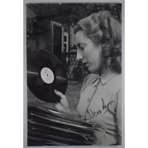 Vera Lynn Signed Autograph 12x8 Photo Music WW2 Forces Sweetheart COA AFTAL