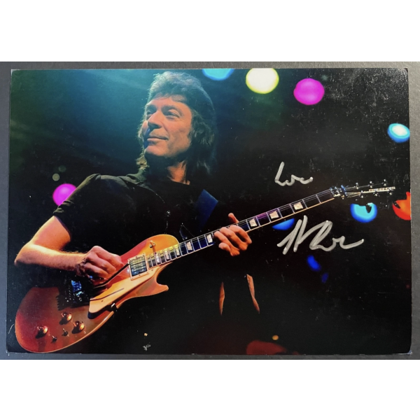Steve Hackett Signed Autograph Signature 7x5 photo Music Genesis Singer COA