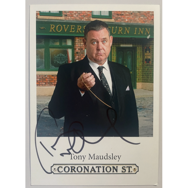 Tony Maudsley Signed Official Autograph 6x4 Photo Coronation Street TV Actor COA Tony Maudsley Signed Official Autograph 6x4 Photo Coronation Street TV Actor COA