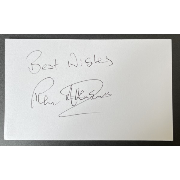 Ron Atkinson Signed Autograph White Index Card Man Utd Aston Villa Sheffield Wed