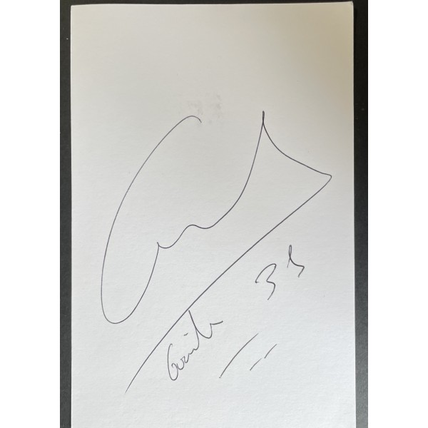 Vicente Guaita Signed Autograph White Index Card Crystal Palace Football COA