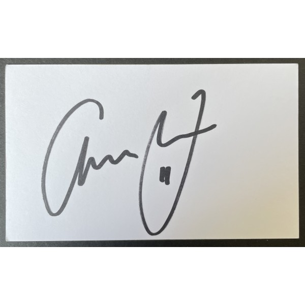 Adam Johnson Signed Autograph White Index Card Sunderland Football COA