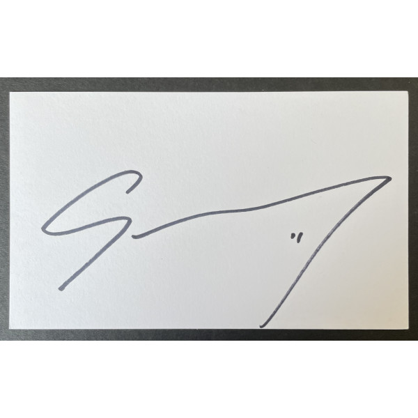 Gavin Massey Signed Autograph White Index Card Wigan Athletic Football COA