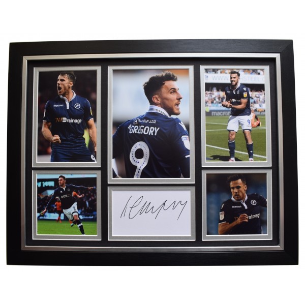 Lee Gregory Signed Framed Autograph 16x12 photo display Millwall Football COA Perfect Gift Memorabilia	