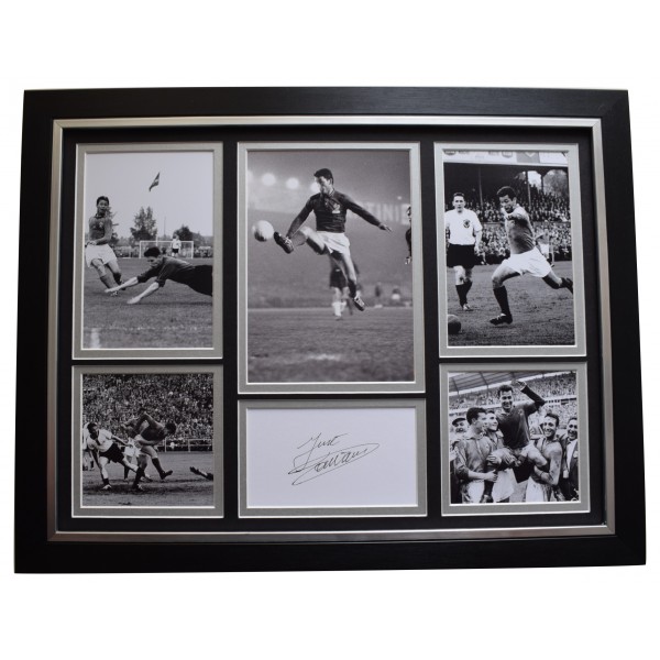 Just Fontaine Signed Framed Autograph 16x12 photo display France Football & COA Perfect Gift Memorabilia