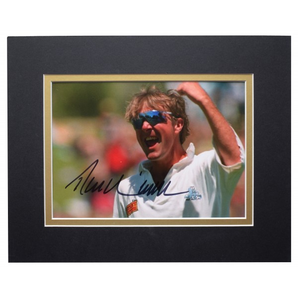 Phil Tufnell Signed Autograph 10x8 photo display England Cricket AFTAL COA Perfect Gift Memorabilia	