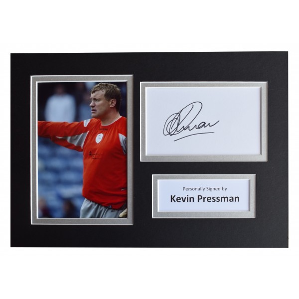 Kevin Pressman Signed Autograph A4 photo display Sheffield Wednesday AFTAL COA Perfect Gift Memorabilia