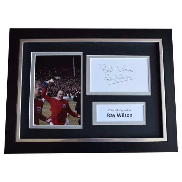 Ray Wilson Signed A4 Framed Autograph Photo Display England '66 Football COA Perfect Gift Memorabilia