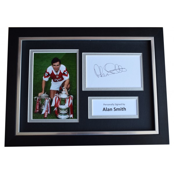 Alan Smith Signed A4 Framed Autograph Photo Display Arsenal Football COA Perfect Gift Memorabilia