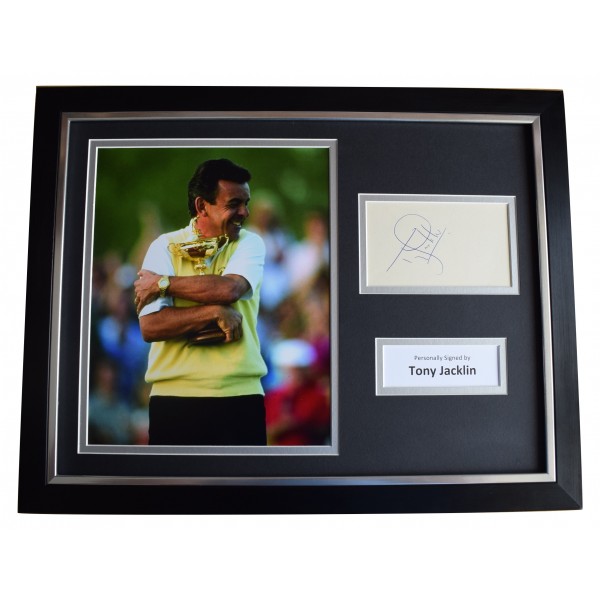 Tony Jacklin Signed Framed Photo Autograph 16x12 display Golf AFTAL & COA Perfect Gift Memorabilia
