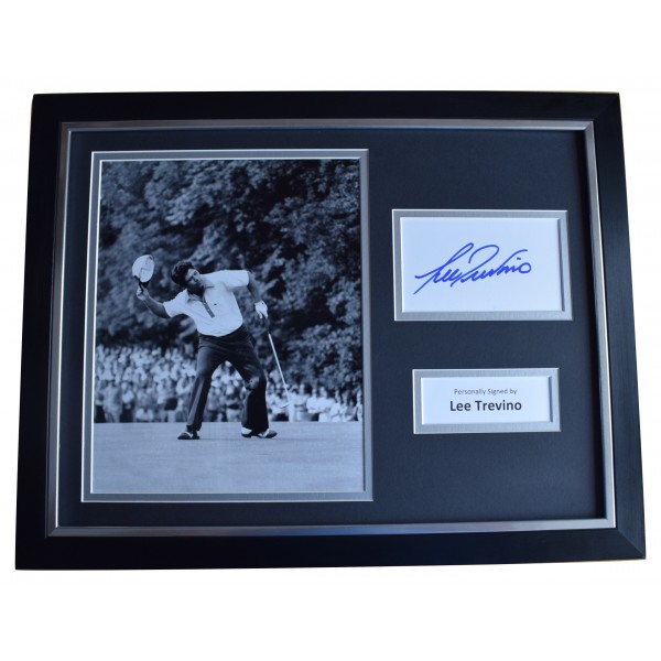 Lee Trevino Signed Framed Photo Autograph 16x12 display Golf AFTAL & COA Perfect Gift Memorabilia