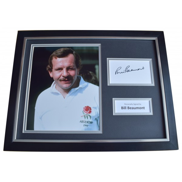 Bill Beaumont Signed Framed Photo Autograph 16x12 display England Rugby COA Perfect Gift Memorabilia
