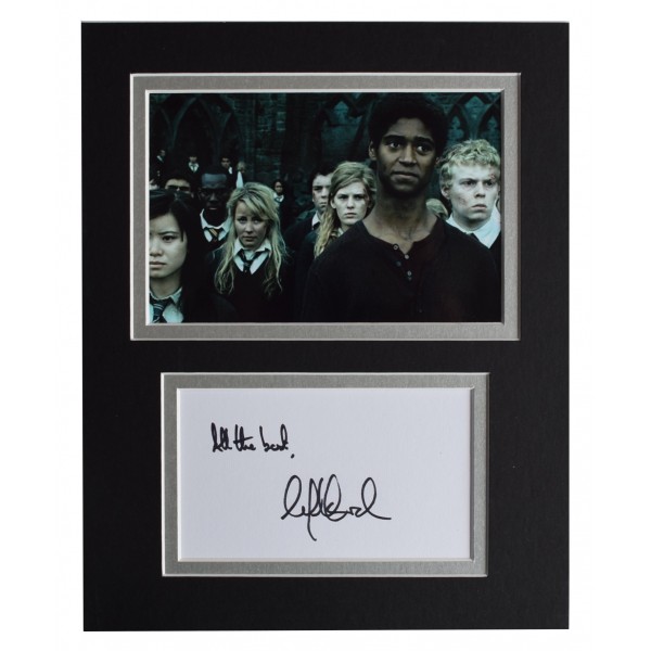 Alfie Enoch Signed Autograph 10x8 photo display Harry Potter Film AFTAL COA Perfect Gift Memorabilia