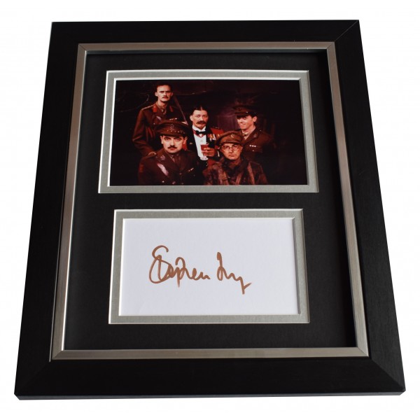 Stephen Fry Signed 10x8 Framed Photo Autograph Display Blackadder TV COA Perfect Gift Memorabilia
