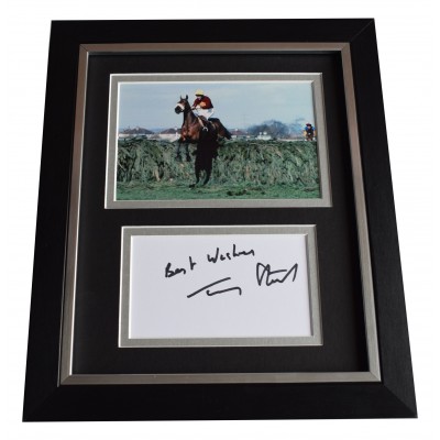 Tommy Stack Signed 10x8 Framed Photo Autograph Display Red Rum Grand National Perfect Gift Memorabilia