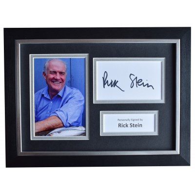 Rick Stein Signed A4 Framed Autograph Photo Mount Display Chef TV AFTAL COA Perfect Gift Memorabilia		