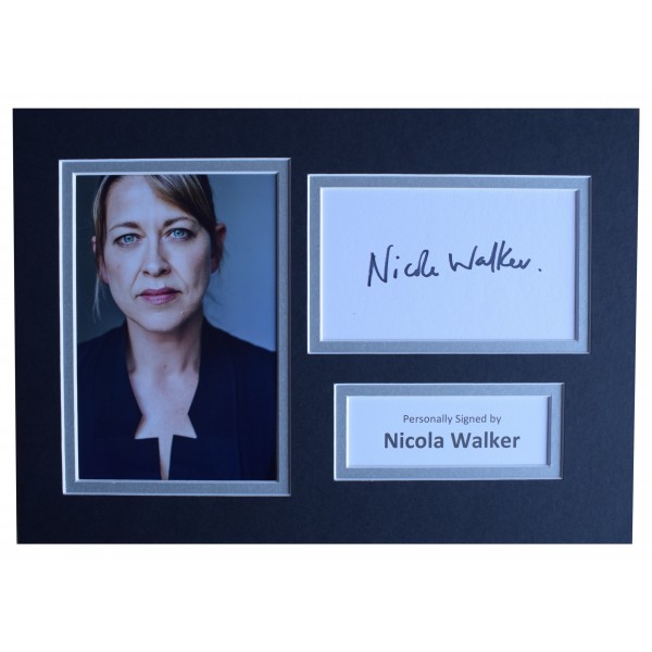 Nicola Walker Signed Autograph A4 photo mount display Spooks TV AFTAL & COA Perfect Gift Memorabilia	