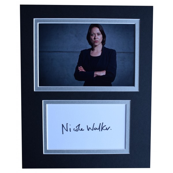 Nicola Walker Signed Autograph 10x8 photo mount display Spooks TV AFTAL COA Perfect Gift Memorabilia	