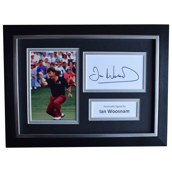 Ian Woosnam Signed A4 Framed Autograph Photo Display Golf Sport AFTAL & COA Perfect Gift Memorabilia		