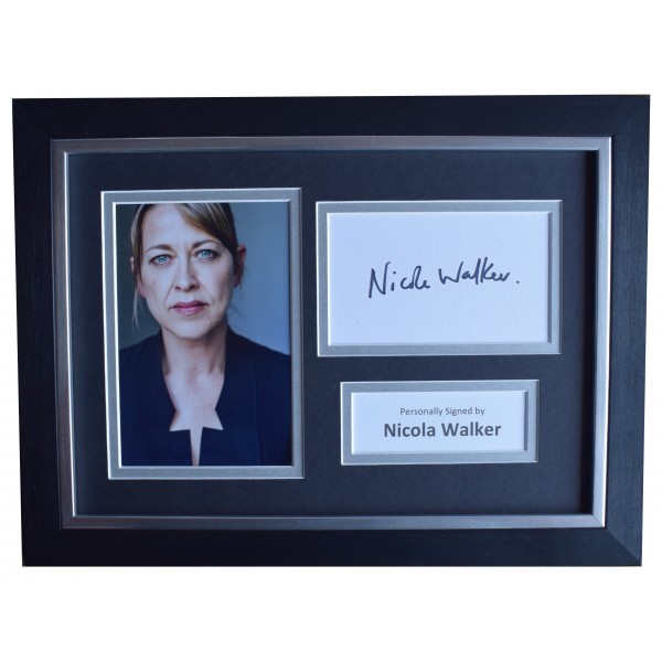 Nicola Walker Signed A4 Framed Autograph Photo Mount Display Spooks TV AFTAL COA Perfect Gift Memorabilia