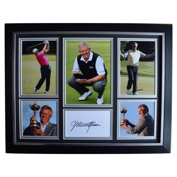 Colin Montgomerie Signed Autograph 16x12 framed photo display Golf Open & COA Perfect Gift Memorabilia