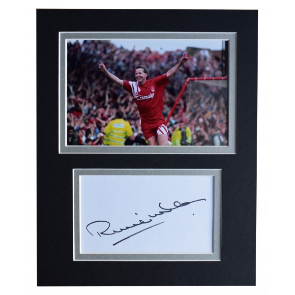 Ronnie Whelan Signed Autograph 10x8 photo display Liverpool Football AFTAL COA Perfect Gift Memorabilia