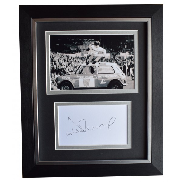 Duncan Mckenzie Signed 10x8 Framed Autograph Photo Display Leeds Utd AFTAL COA Perfect Gift Memorabilia		