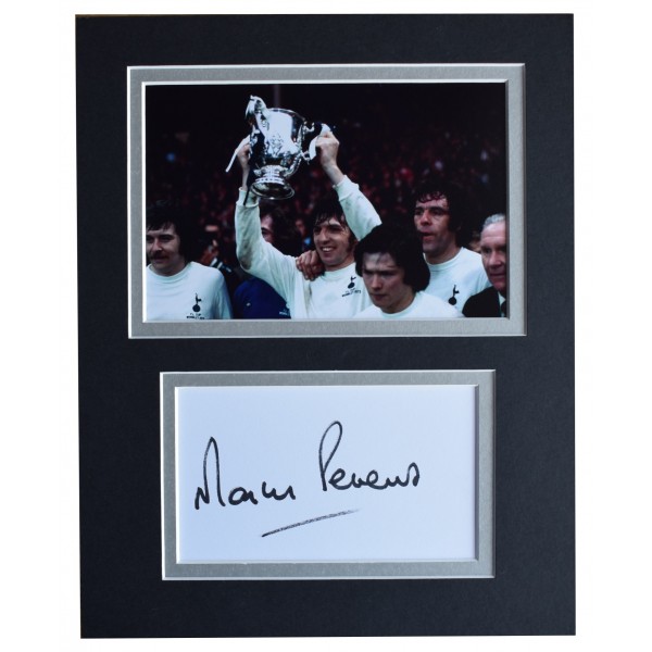 Martin Peters Signed Autograph 10x8 photo display Tottenham Hotspur Football COA Perfect Gift Memorabilia	