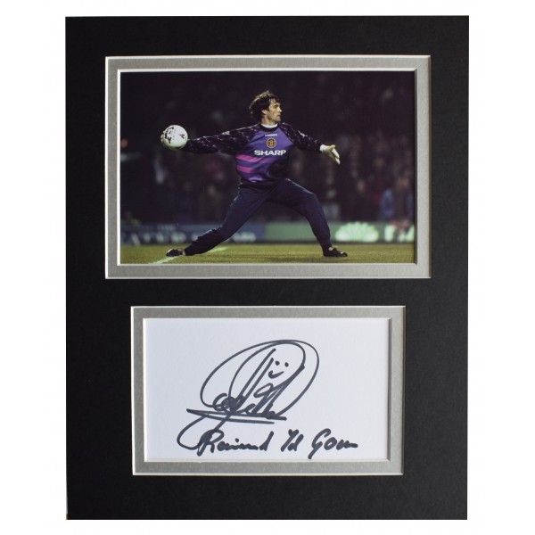 Raimond van der Gouw Signed Autograph 10x8 photo display Manchester United COA Perfect Gift Memorabilia