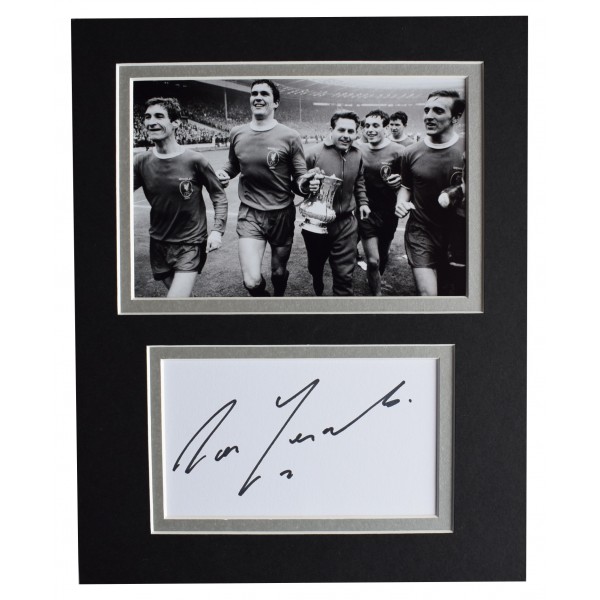 Ron Yeats Signed Autograph 10x8 photo mount display Liverpool Football AFTAL COA Perfect Gift Memorabilia