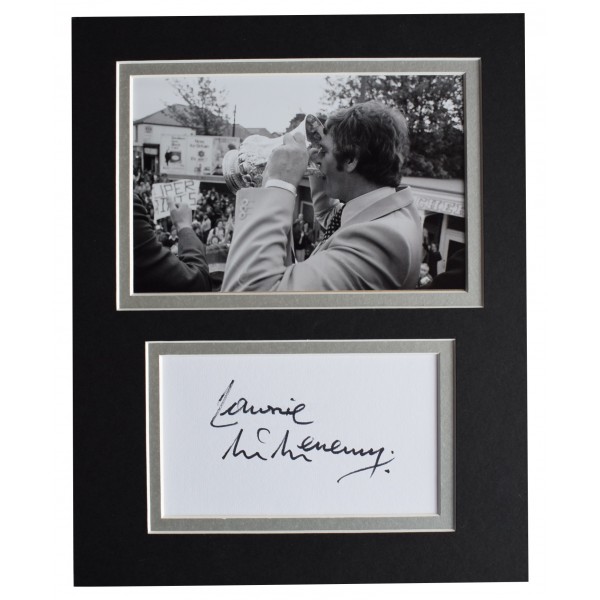Lawrie McMenemy Signed Autograph 10x8 photo display Southampton Football COA Perfect Gift Memorabilia