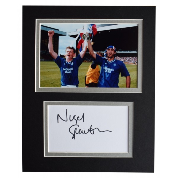 Nigel Spackman Signed Autograph 10x8 photo display Glasgow Rangers Football COA Perfect Gift Memorabilia		