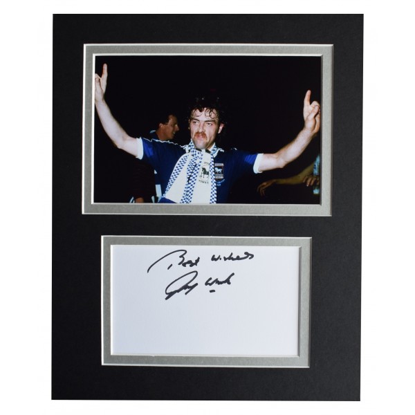 John Wark Signed Autograph 10x8 photo mount display Scotland Football AFTAL COA Perfect Gift Memorabilia