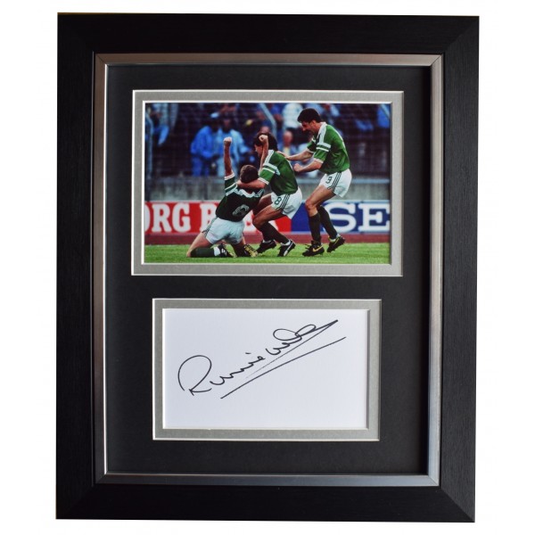 Ronnie Whelan Signed 10x8 Framed Autograph Photo Display Ireland Football COA  Perfect Gift Memorabilia		