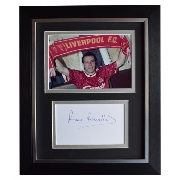 Ronny Rosenthal Signed 10x8 Framed Autograph Photo Display Liverpool COA Perfect Gift Memorabilia		