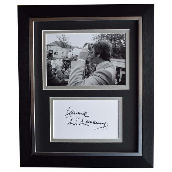 Lawrie McMenemy Signed 10x8 Framed Autograph Photo Display Southampton AFTAL COA Perfect Gift Memorabilia