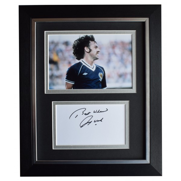 John Wark Signed 10x8 Framed Autograph Photo Display Scotland Football COA Perfect Gift Memorabilia
