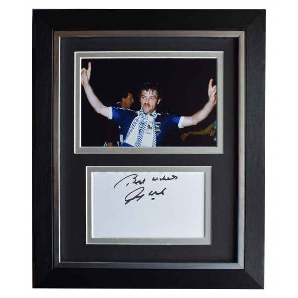 John Wark Signed 10x8 Framed Autograph Photo Display Ipswich Town Football COA Perfect Gift Memorabilia	