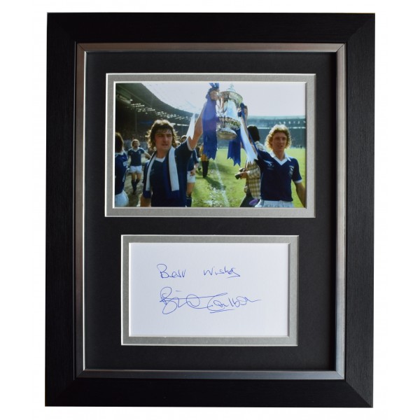 Brian Talbot Signed 10x8 Framed Autograph Photo Display Ipswich Town AFTAL COA Perfect Gift Memorabilia		