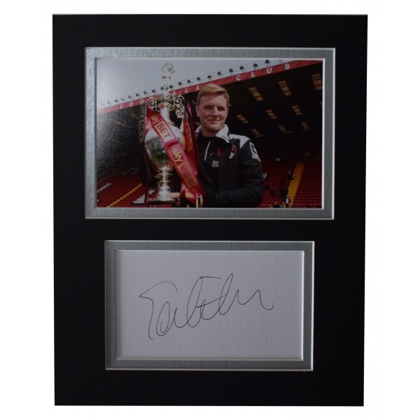 Eddie Howe Signed Autograph 10x8 photo display Bournemouth Football AFTAL COA Perfect Gift Memorabilia