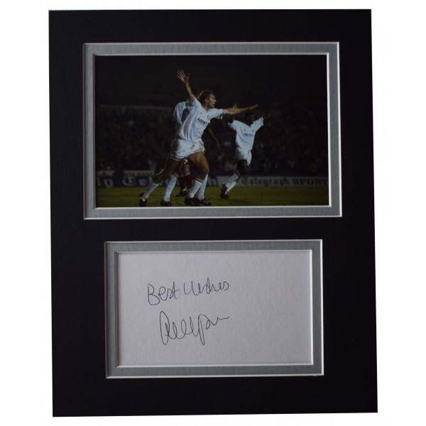 Lee Chapman Signed Autograph 10x8 photo display Leeds Utd Football AFTAL COA  Perfect Gift Memorabilia