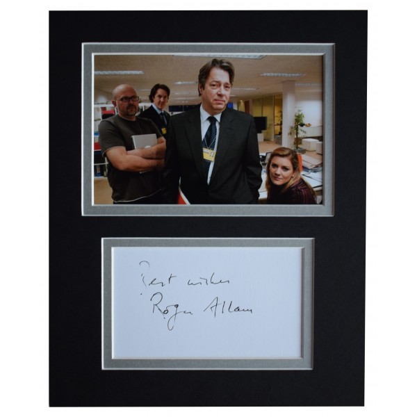 Roger Allam Signed Autograph 10x8 photo mount display The Thick of It TV COA Perfect Gift Memorabilia	