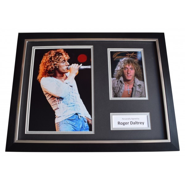 Roger Daltrey Signed Framed Photo Autograph 16x12 display The Who Music COA Perfect Gift Memorabilia