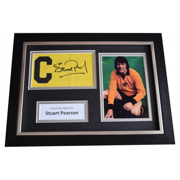 Stuart Pearson Signed Framed Captains Armband photo A4 display Hull City COA Perfect Gift Memorabilia