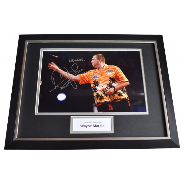 Wayne Mardle Signed Framed Photo Autograph 16x12 display Darts Sport AFTAL & COA Perfect Gift Memorabilia
