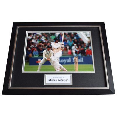 Michael Atherton Signed Framed Photo Autograph 16x12 display Cricket Sport COA Perfect Gift Memorabilia