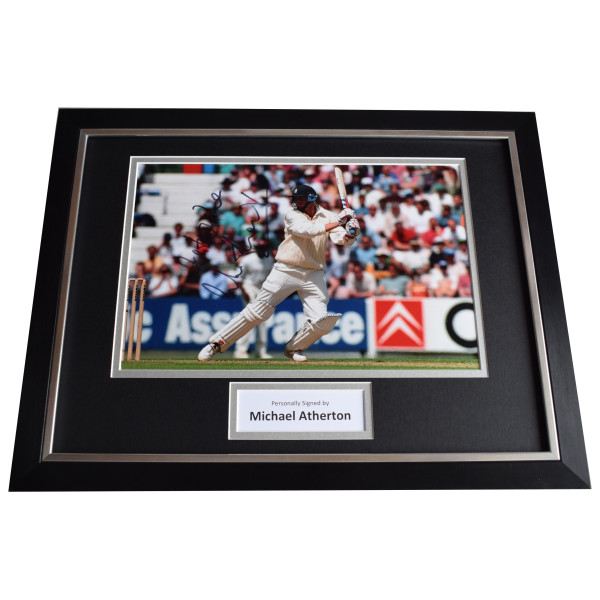 Michael Atherton Signed Framed Photo Autograph 16x12 display Cricket Sport COA Perfect Gift Memorabilia